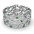 Emerald Diamond Ring 9.2ct – SB3011~EM – 18k White Gold