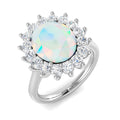 Opal Diamond Ring 2.98ct – SR5094~OPAL – 18k White Gold
