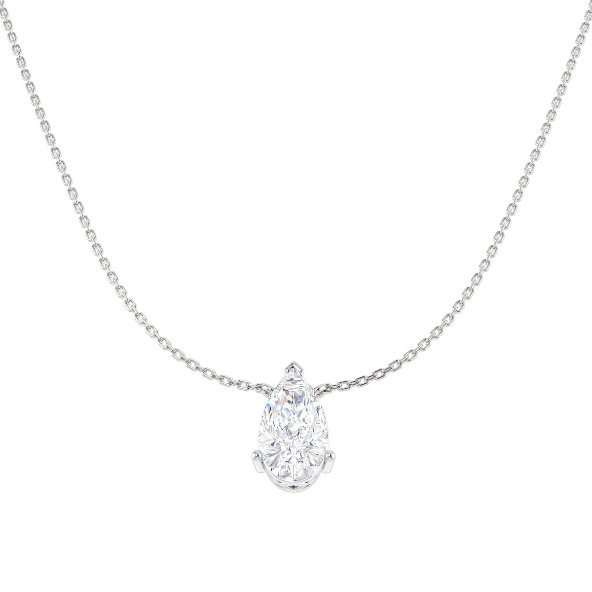 Solitaire Lab-Grown Diamond Ring 0.53ct–3.03ct – SN1951 – 18k White Gold