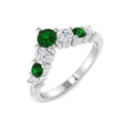 Wishbone Diamond Ring 0.78ct – SR5256~EM – 18k White Gold