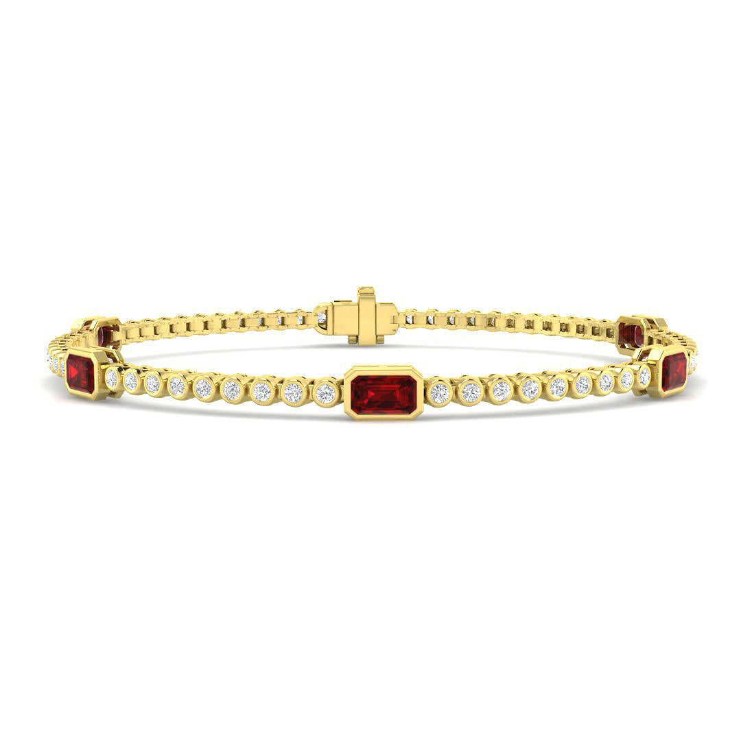 Ruby Diamond Ring 2.24ct – SB3072~RY – 18k Yellow Gold