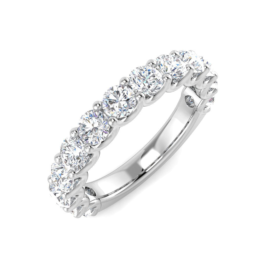 Half Eternity Diamond Ring 1.96ct–2.5ct – SR6106B – 18k White Gold