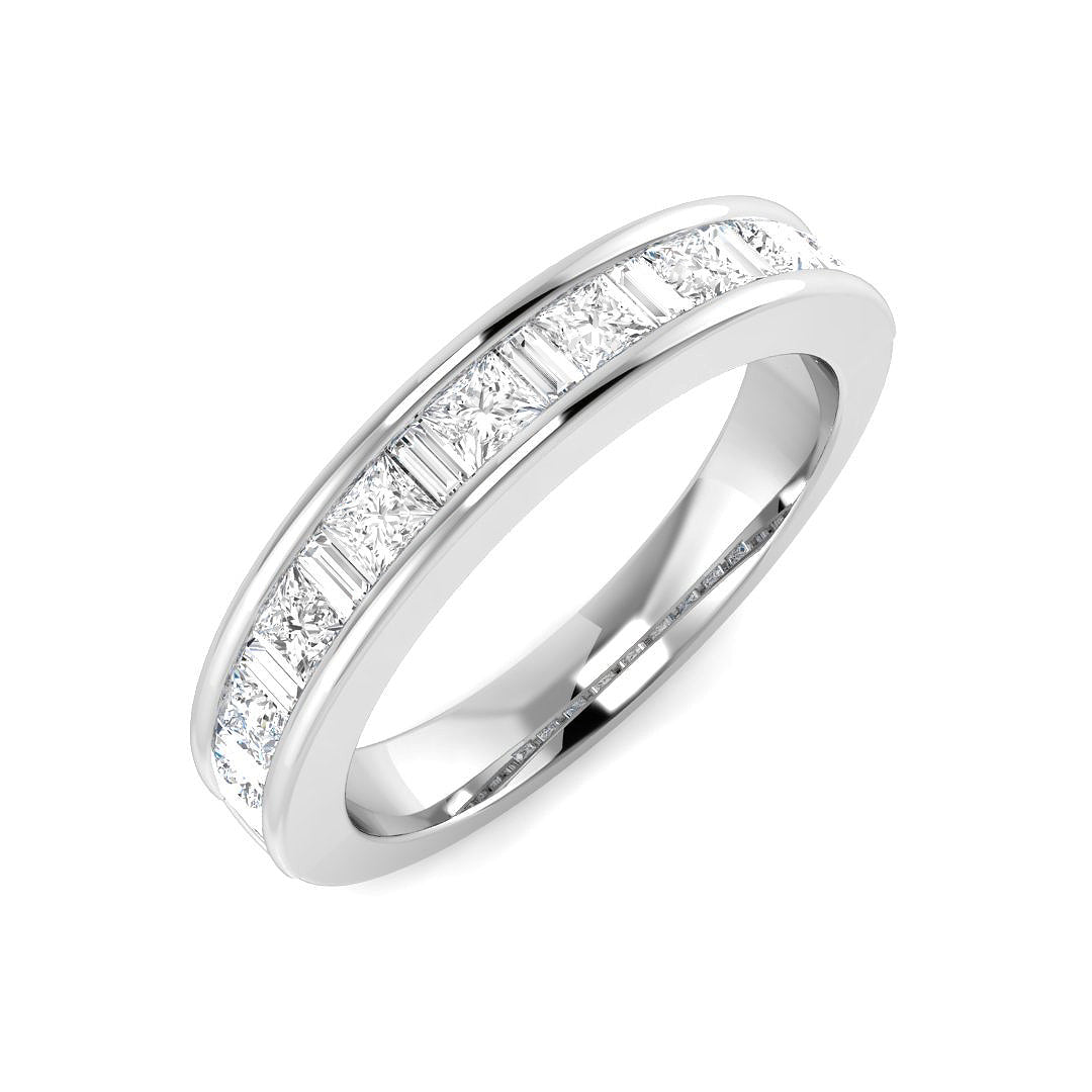 Half Eternity Diamond Ring 0.89ct – SR4966 – 18k White Gold