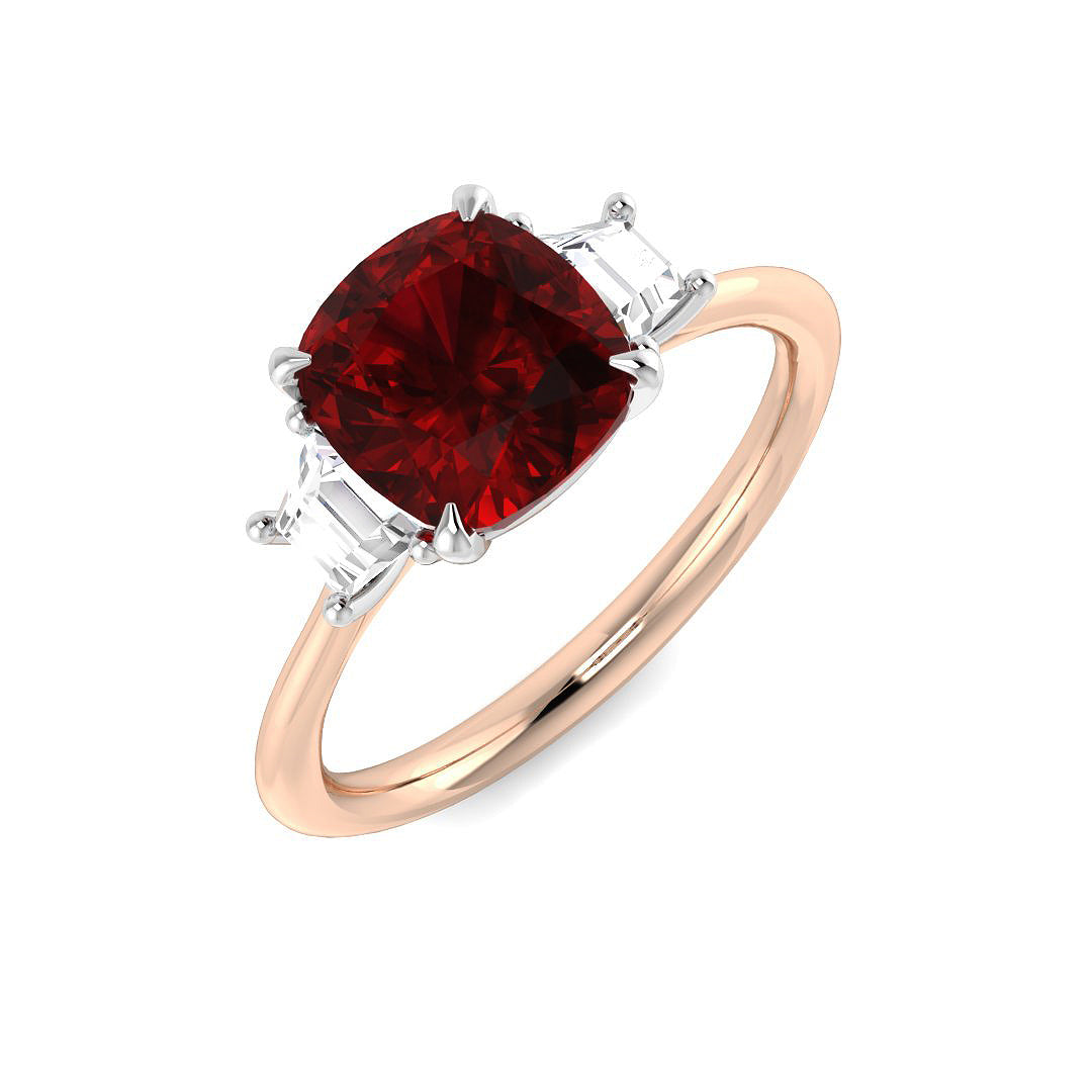 Three Stone Diamond Ring 2.0ct – SR3122~RY – 18k Rose Gold