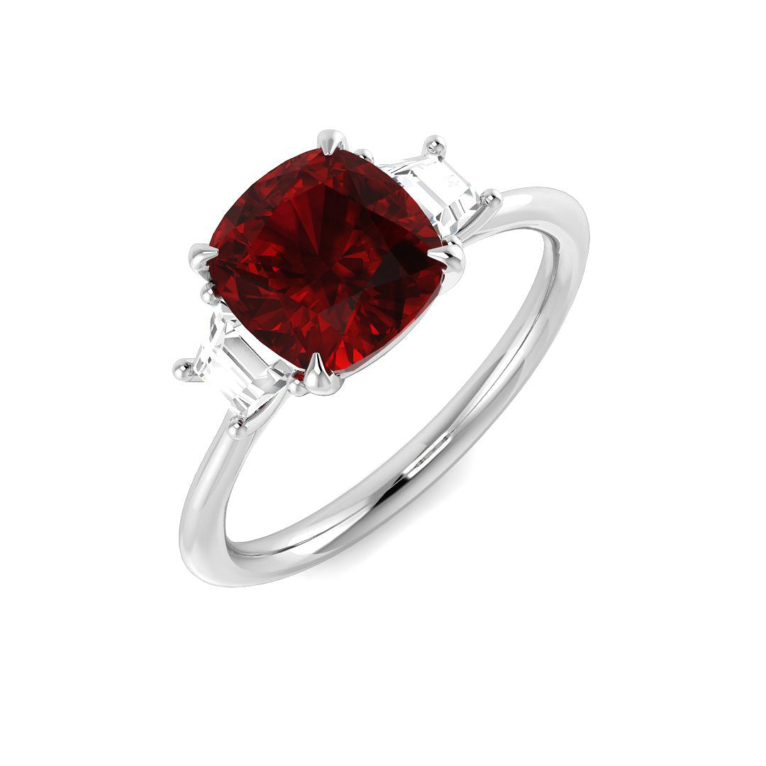 Three Stone Diamond Ring 2.0ct – SR3122~RY – 18k White Gold