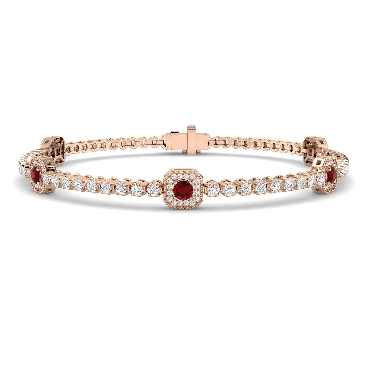 Ruby Diamond Ring 1.89ct – SB3082~RY – 18k Rose Gold