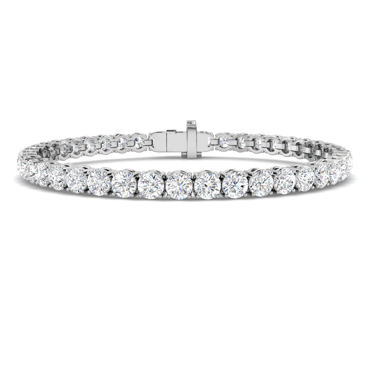 Tennis Diamond Ring 8.71ct – SB2651 – 18k White Gold