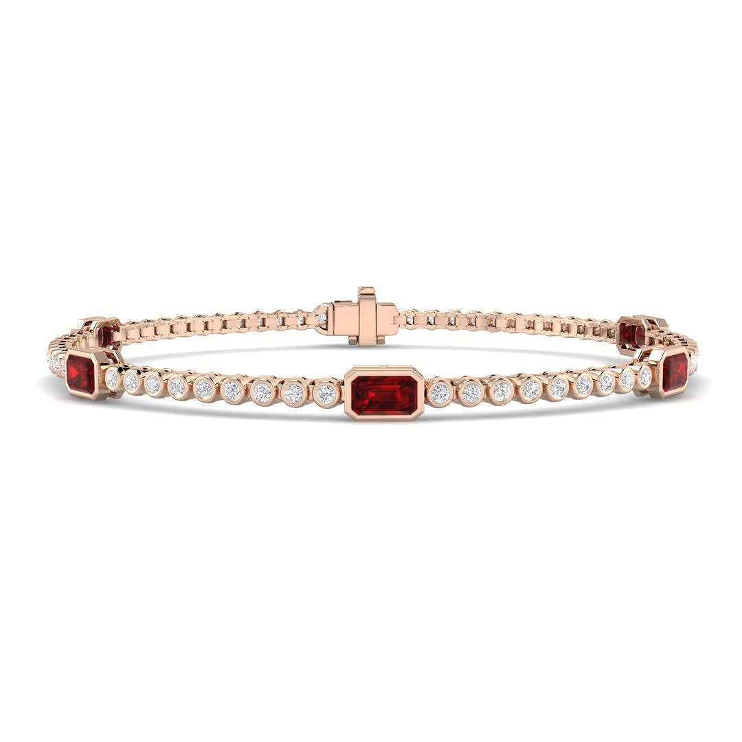 Ruby Diamond Ring 2.24ct – SB3072~RY – 18k Rose Gold