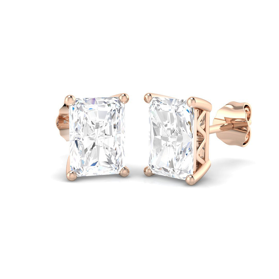 Solitaire Lab-Grown Diamond Ring 3.0ct–3.03ct – SE7194 – 18k Rose Gold