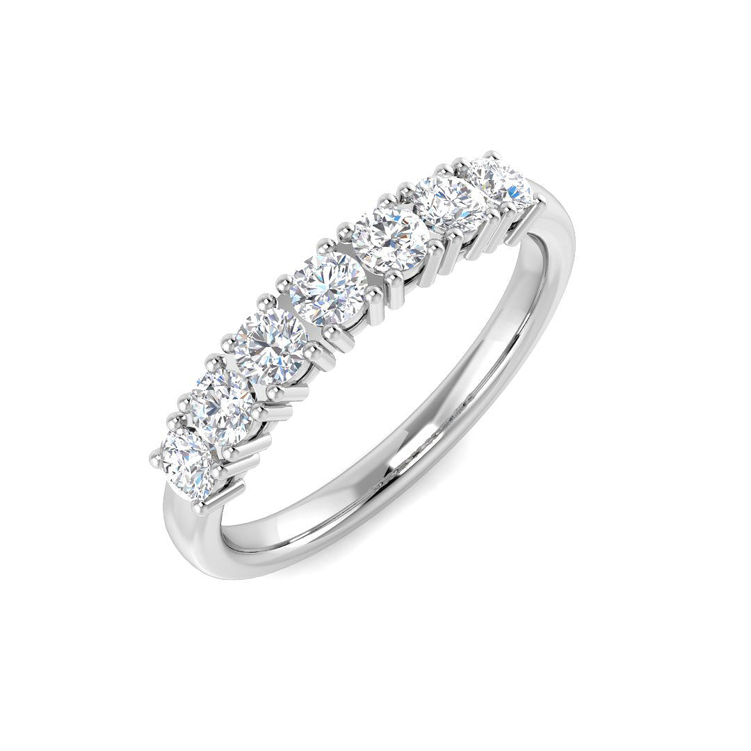 Multi Stone Diamond Ring 0.59ct – SR7952 – 18k White Gold