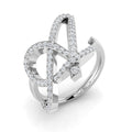 Initials Diamond Ring 0.9ct – SR6424-A – 18k White Gold