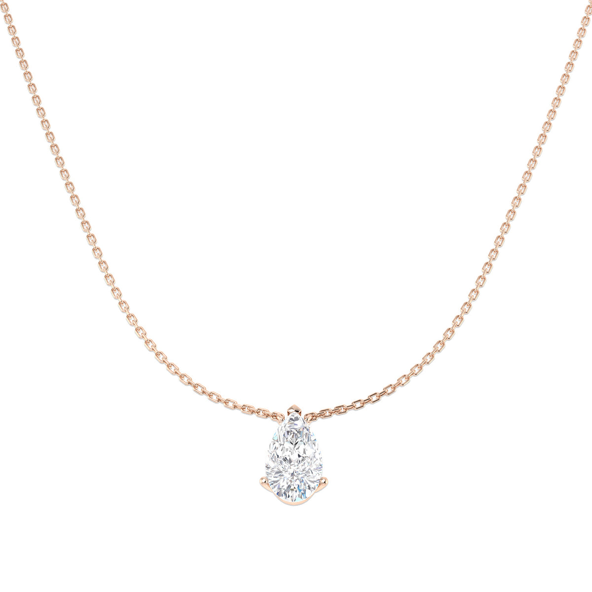 Solitaire Lab-Grown Diamond Ring 0.53ct–3.03ct – SN1951 – 18k Rose Gold