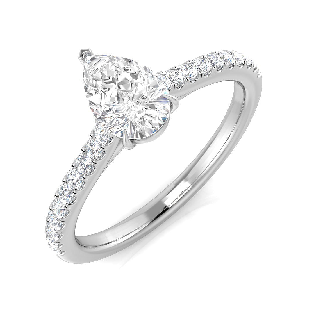 Engagement Diamond Ring 0.79ct–3.3ct – SR1373 – 18k White Gold