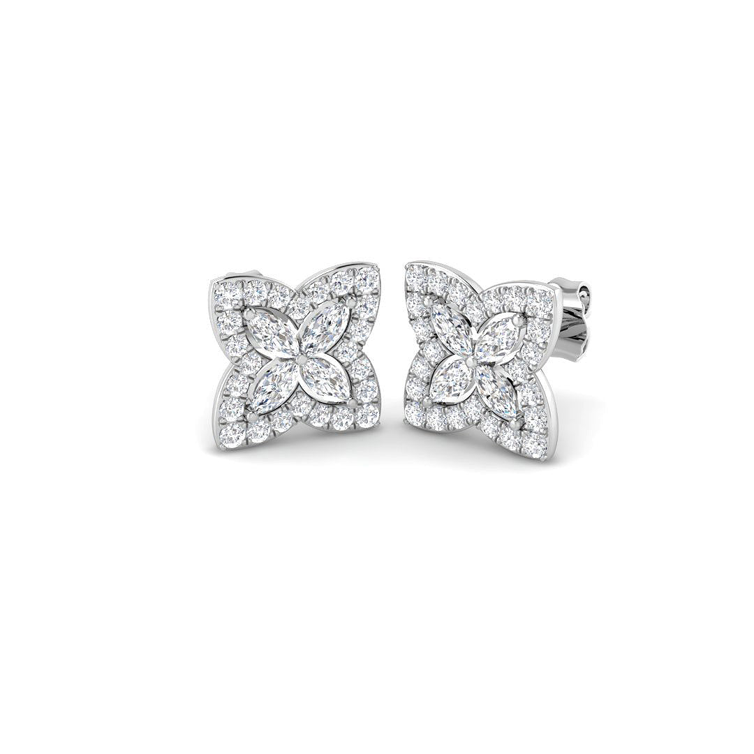 Shape Diamond Ring 1.05ct – SE7510 – 18k White Gold
