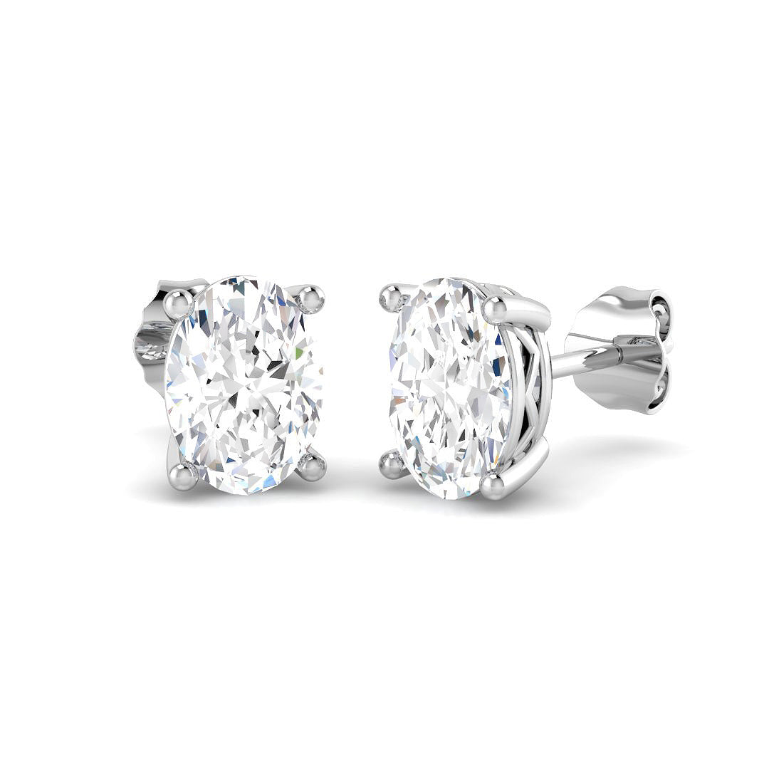 Solitaire Lab-Grown Diamond Ring 2.01ct – SE7350 – 18k White Gold