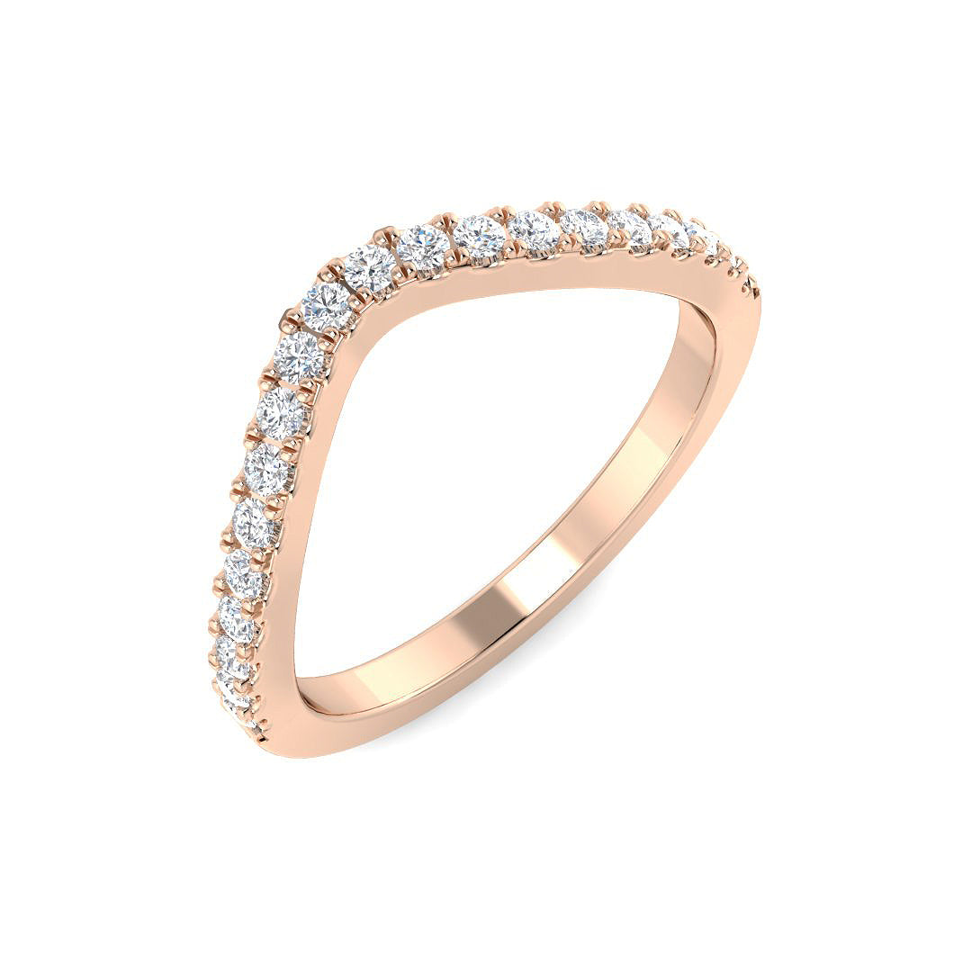 Half Eternity Diamond Ring 0.27ct–0.45ct – SR6628 – 18k Rose Gold