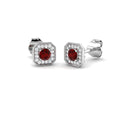 Ruby Diamond Ring 0.35ct – SE7665~RY – 18k White Gold