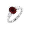Ruby Diamond Ring 1.55ct – SR3188~RY – 18k White Gold