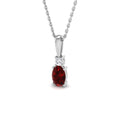 Ruby Diamond Ring 0.6ct – SP6891~RY – 18k White Gold