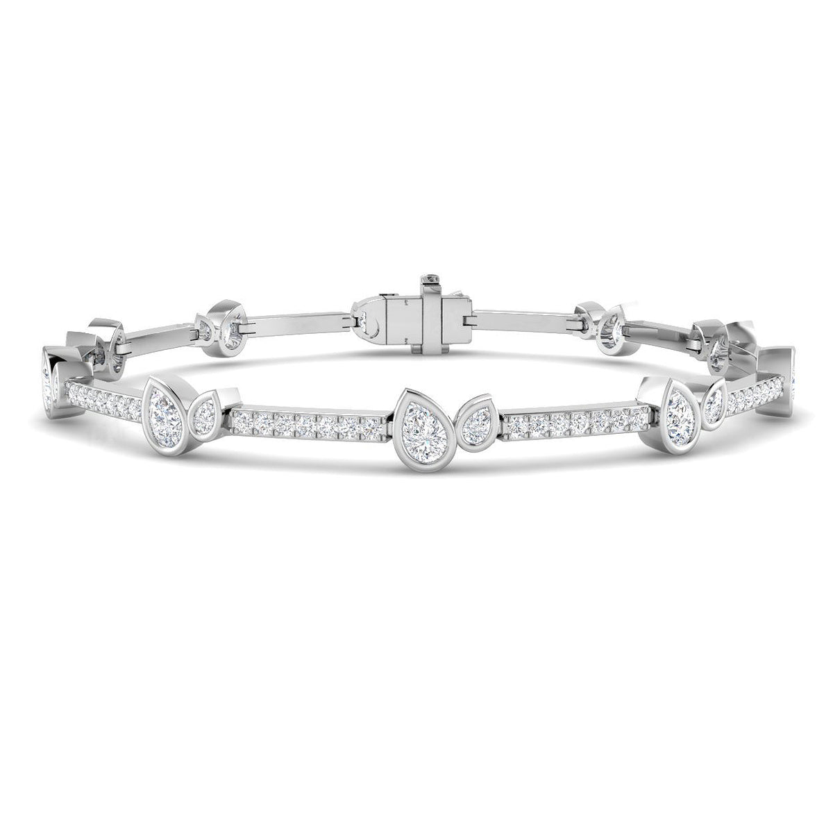 Tennis Diamond Ring 2.82ct – SB2871 – 18k White Gold