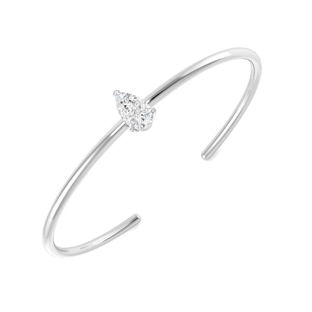 Fancy Lab-Grown Diamond Ring 1.01ct – SBK1319 – 18k White Gold