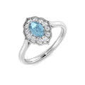 Vintage Diamond Ring 0.55ct – SR7503~AQ – 18k White Gold