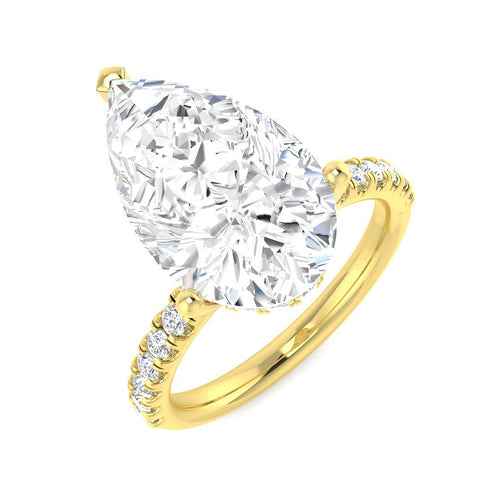 Engagement Lab-Grown Diamond Ring 5.54ct – SR6135 – 18k Yellow Gold