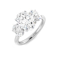 Three Stone Lab-Grown Diamond Ring 3.06ct – SR7045 – 18k White Gold