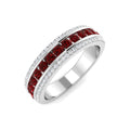 Ruby Diamond Ring 0.89ct – SR2171~RY – 18k White Gold