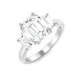 Three Stone Lab-Grown Diamond Ring 3.15ct–3.26ct – SR6330 – 18k White Gold