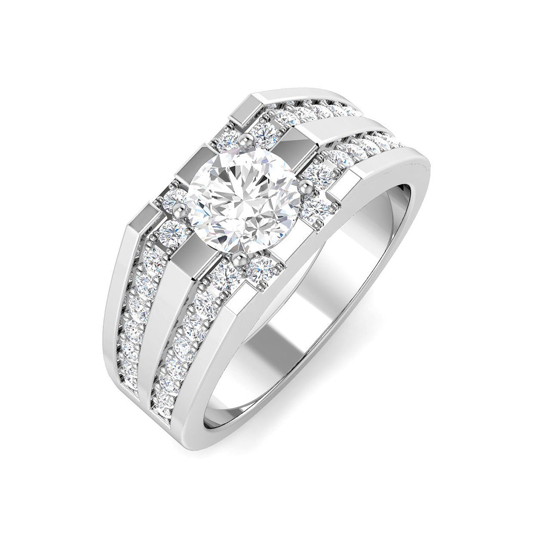 Signet Lab-Grown Diamond Ring 1.67ct – SR5182 – 18k White Gold