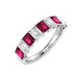 Ruby Lab-Grown Diamond Ring 2.21ct – SR7930~RY – 18k White Gold