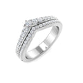 Wishbone Diamond Ring 0.38ct – SR7849 – 18k White Gold