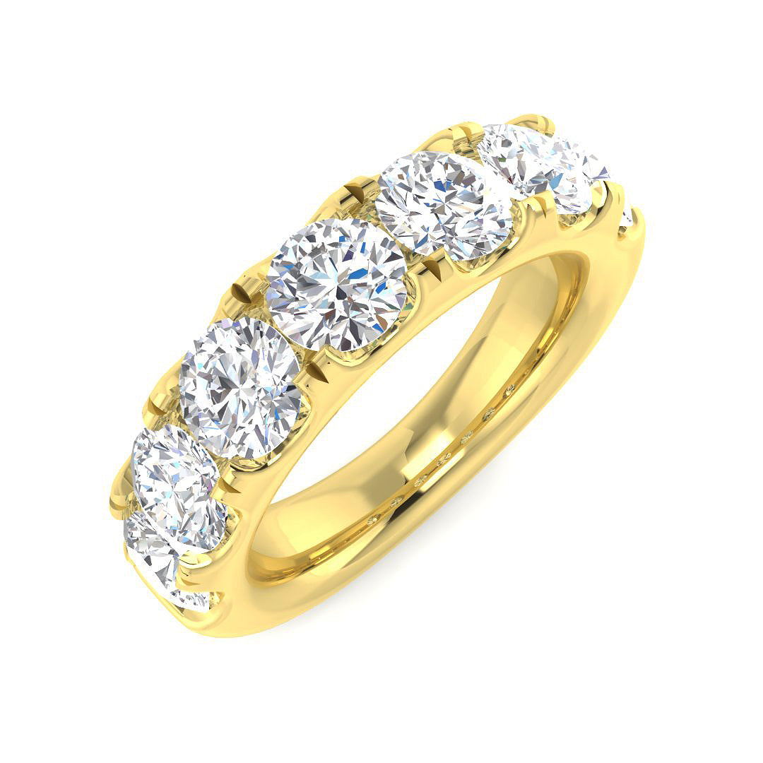 Half Eternity Diamond Ring 0.25ct–3.51ct – SR5496 – 18k Yellow Gold