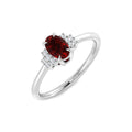 Ruby Diamond Ring 0.49ct – SR6205~RY – 18k White Gold