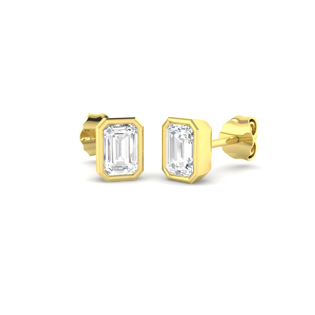 Solitaire Lab-Grown Diamond Ring 1.11ct – SE7497 – 18k Yellow Gold