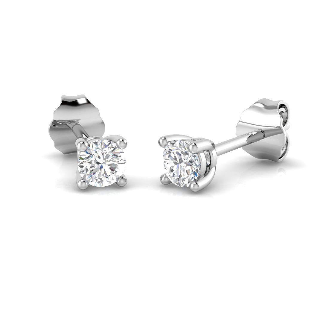 Solitaire Diamond Ring 0.3ct–0.38ct – ERR0030 – 18k White Gold