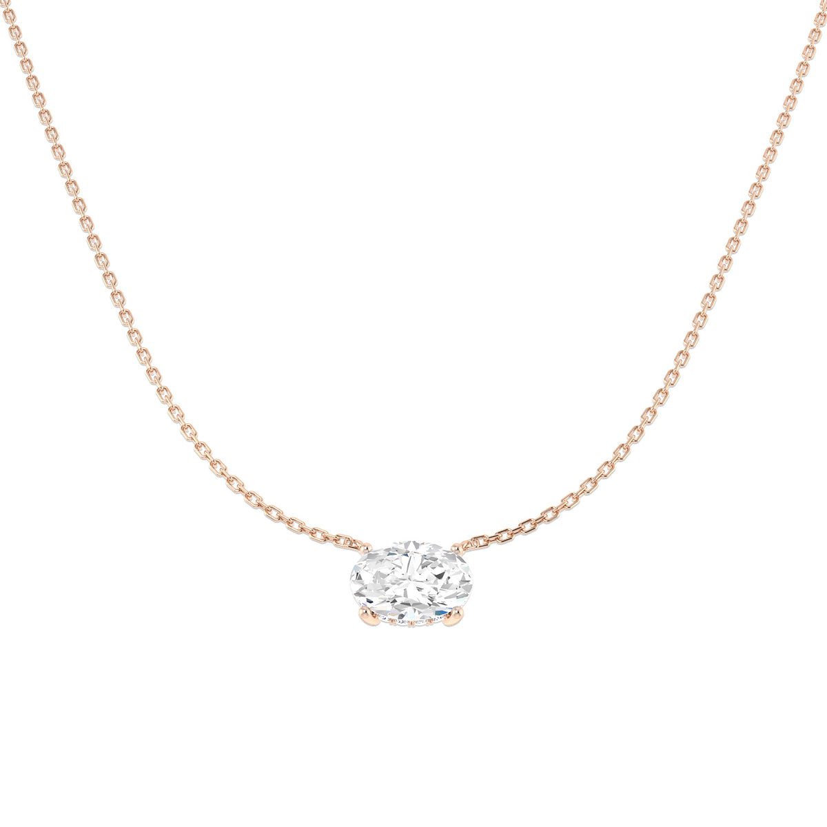 Solitaire Lab-Grown Diamond Ring 2.16ct–2.19ct – SN2282 – 18k Rose Gold