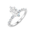 Engagement Lab-Grown Diamond Ring 1.37ct–1.43ct – SR6804 – 18k White Gold