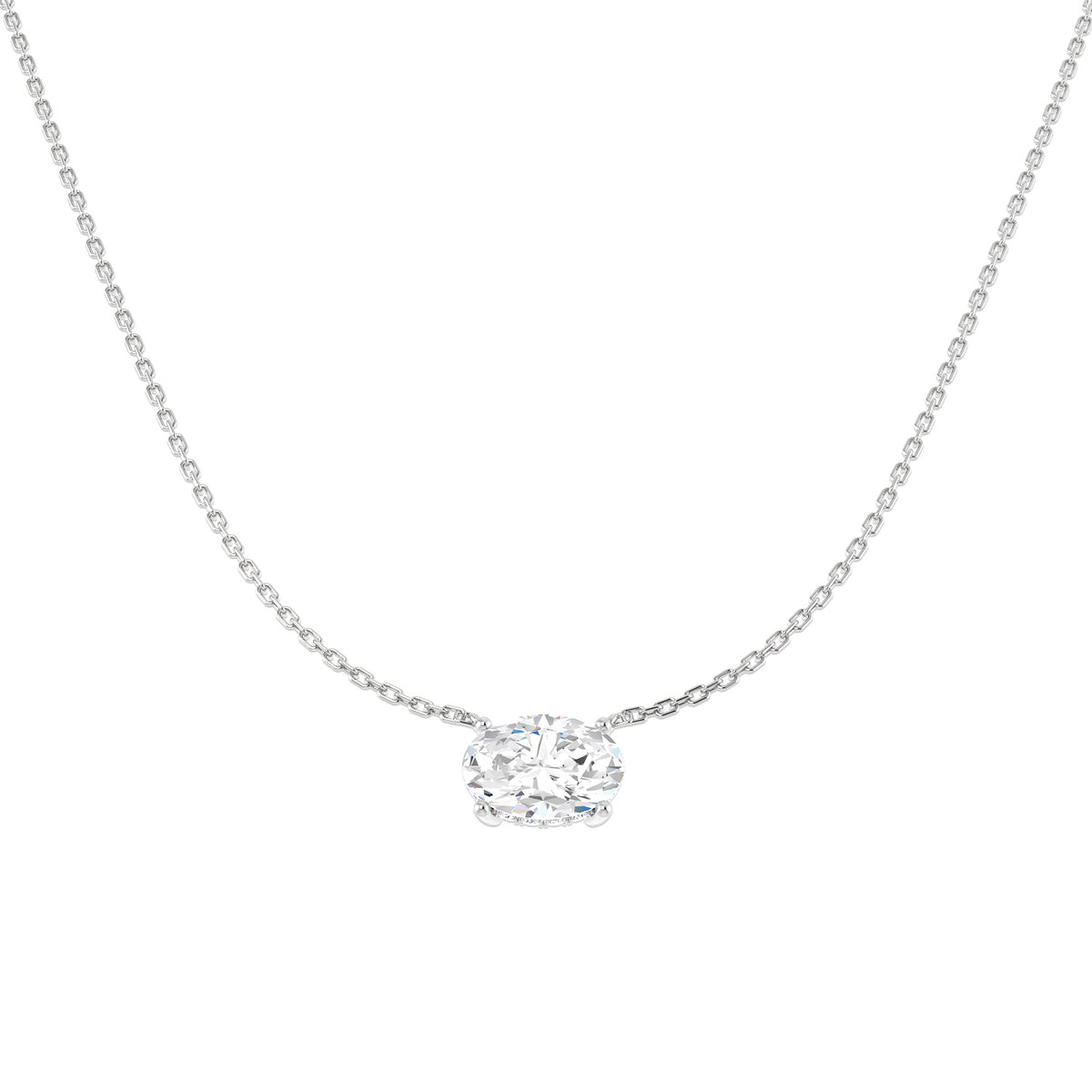Solitaire Lab-Grown Diamond Ring 2.16ct–2.19ct – SN2282 – 18k White Gold