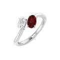 Ruby Diamond Ring 0.95ct – SR2055~RY – 18k White Gold