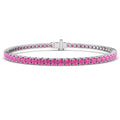 Pink Sapphire Diamond Ring 6.18ct – SB2776~ALL – 18k White Gold