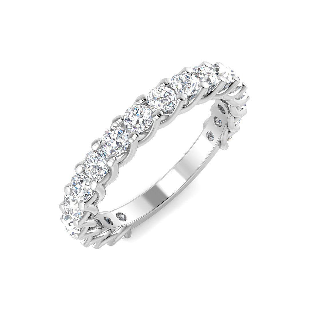 Half Eternity Diamond Ring 1.32ct – SR2218B – 18k White Gold