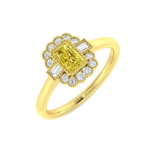 Vintage Diamond Ring 0.71ct – SR7814 – 9k Yellow Gold