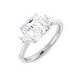 Three Stone Lab-Grown Diamond Ring 2.36ct–3.4ct – SR6984 – 18k White Gold