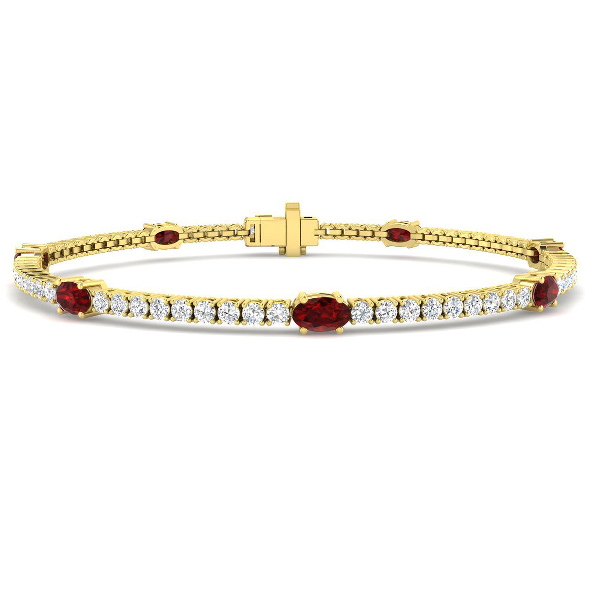 Ruby Diamond Ring 4.16ct – SB2566A~RY – 18k Yellow Gold
