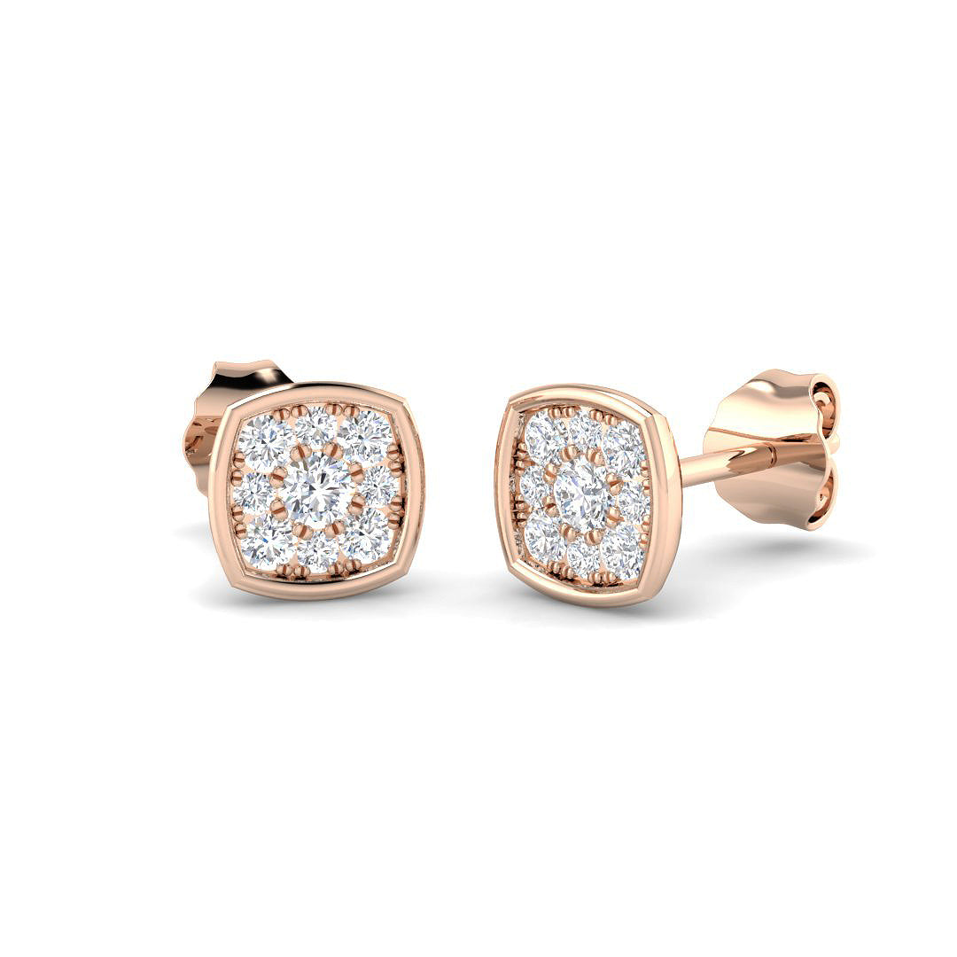 Cluster Diamond Ring 0.26ct – BJE0052 – 18k Rose Gold