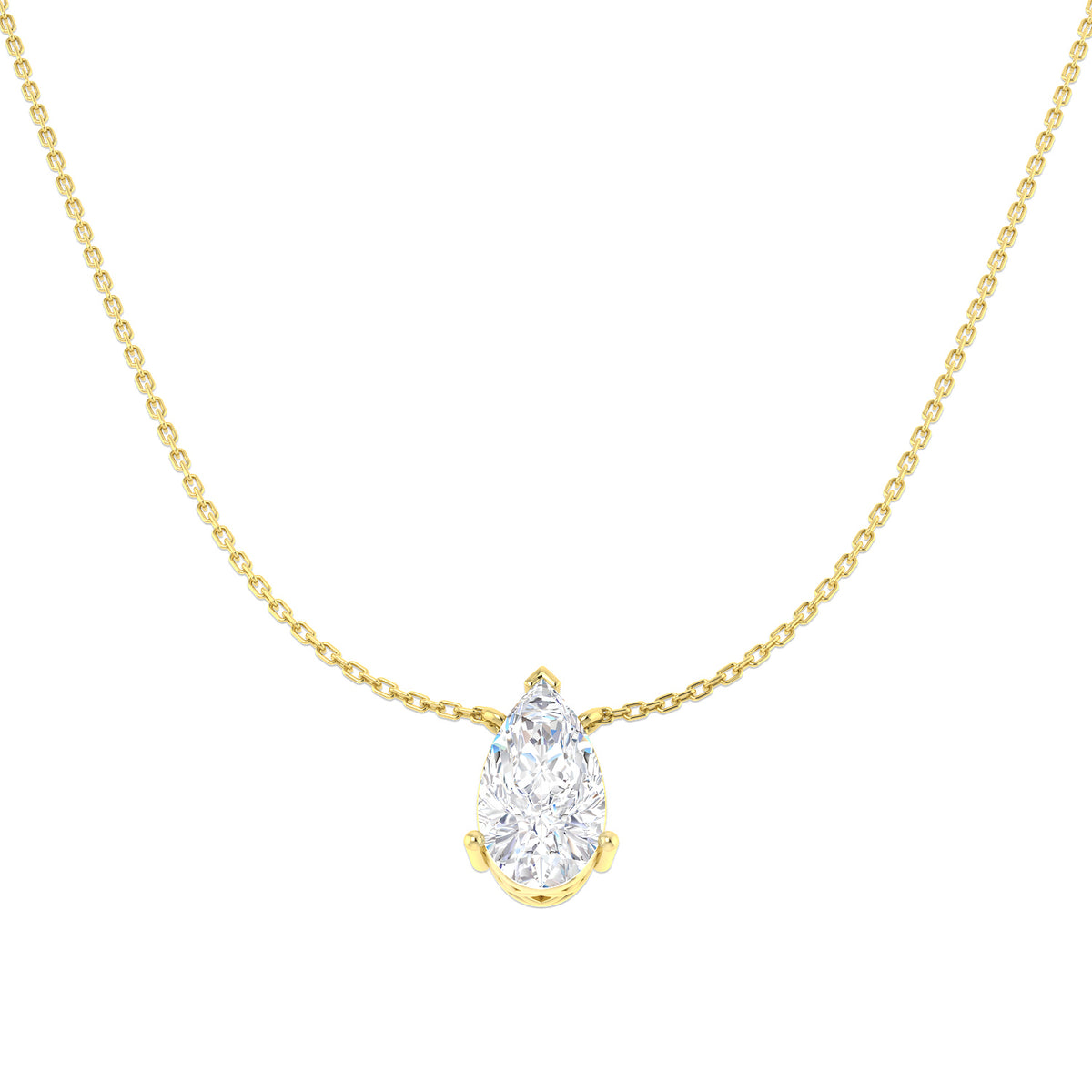 Solitaire Lab-Grown Diamond Ring 0.53ct–3.03ct – SN1951 – 18k Yellow Gold