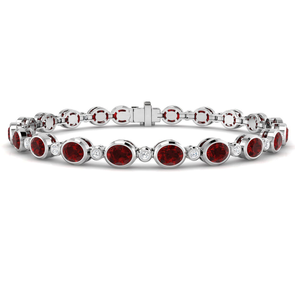 Ruby Diamond Ring 8.66ct – SB3036~RY – 18k White Gold
