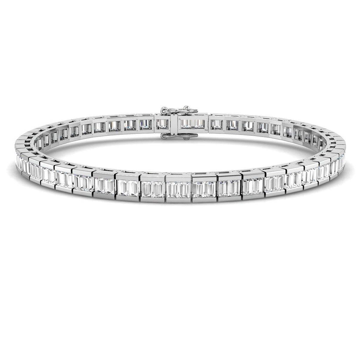 Baguette & Brilliant Lab-Grown Diamond Ring 2.94ct – SB400-3CTS – 18k White Gold